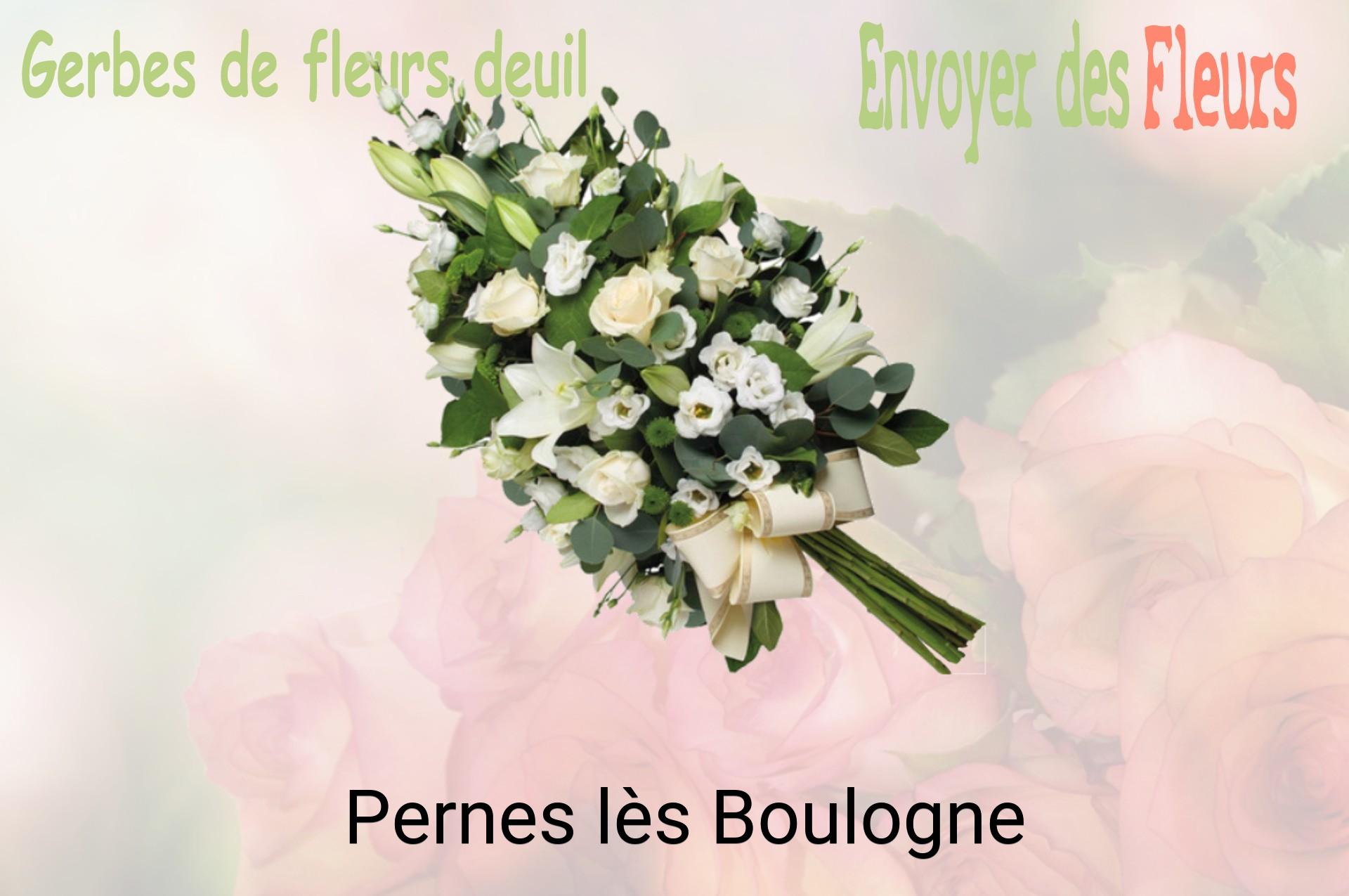 Gerbe de fleurs de deuil livrée à Pernes-lès-Boulogne